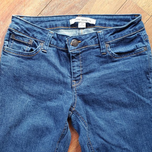 Forever 21 Medium Wash Skinny Jeans Size 27 - Picture 4 of 11